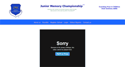 Desktop Screenshot of juniormemorychampionship.com